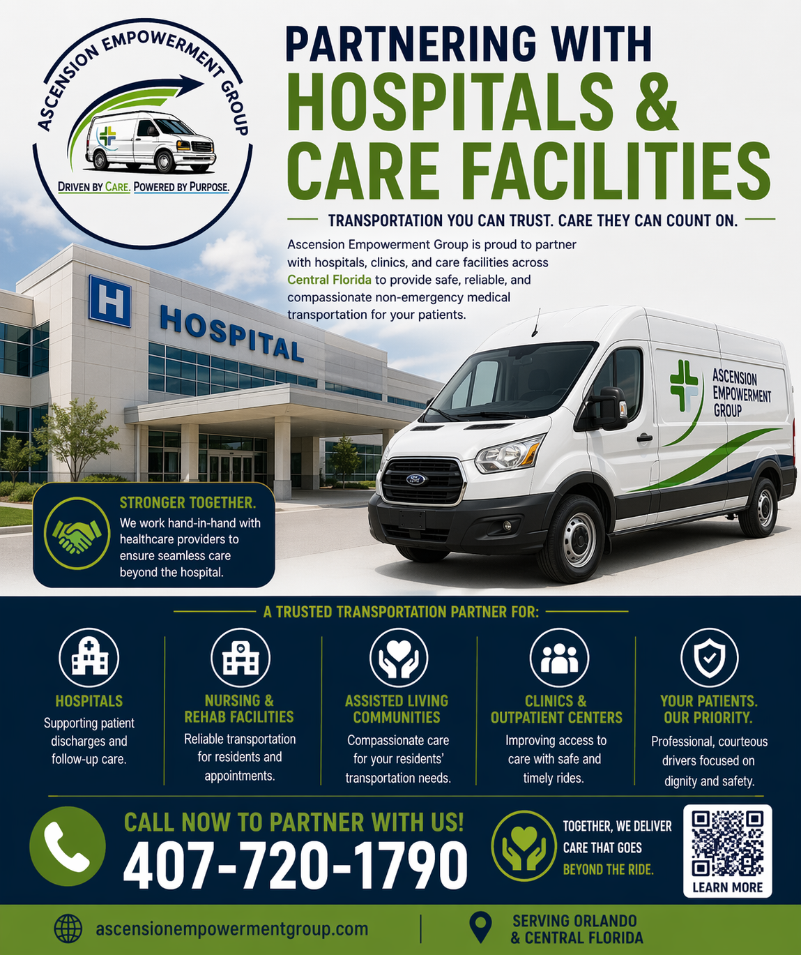 Partnering with Hospitals and Care Facilities across Central Florida