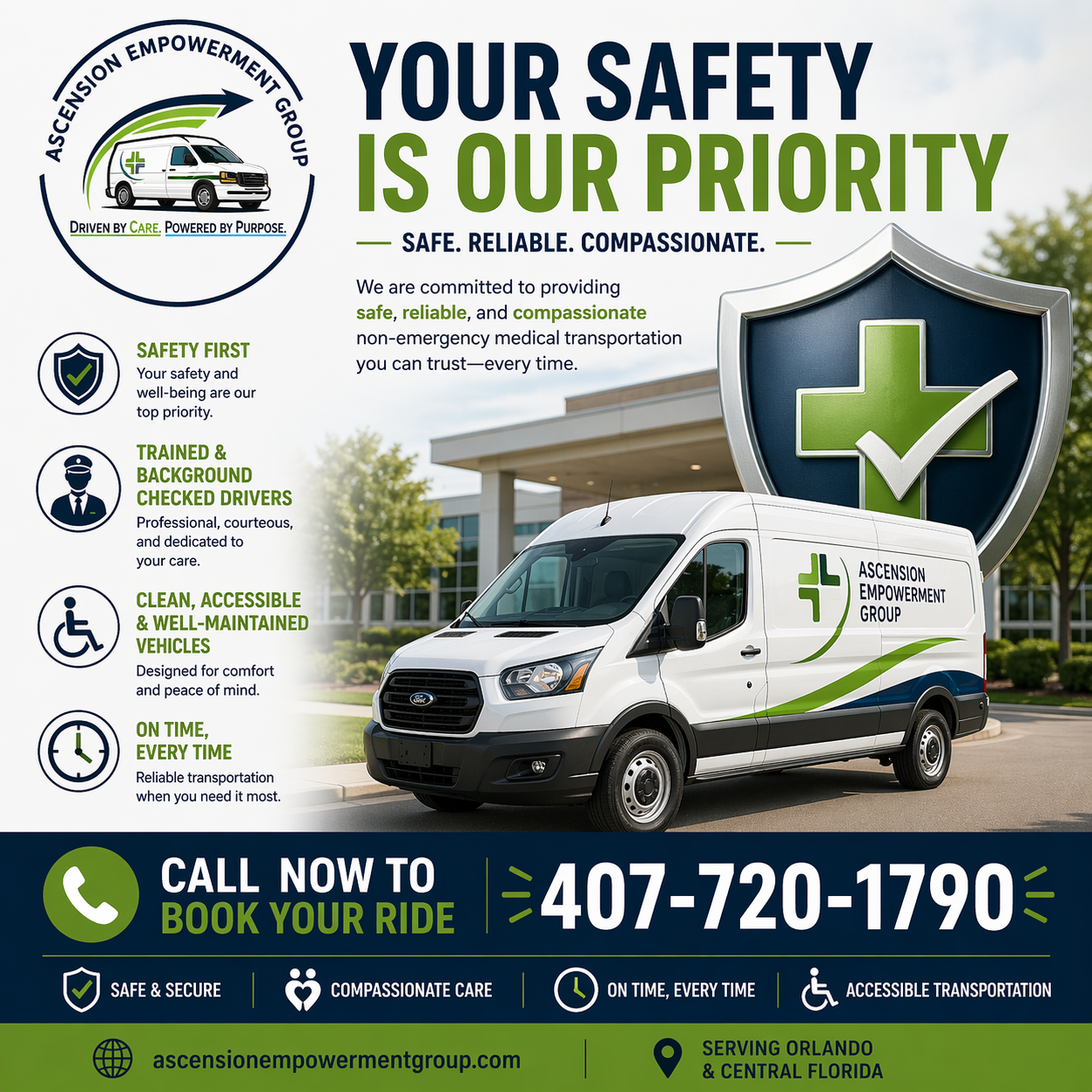 Central Florida healthcare transportation network